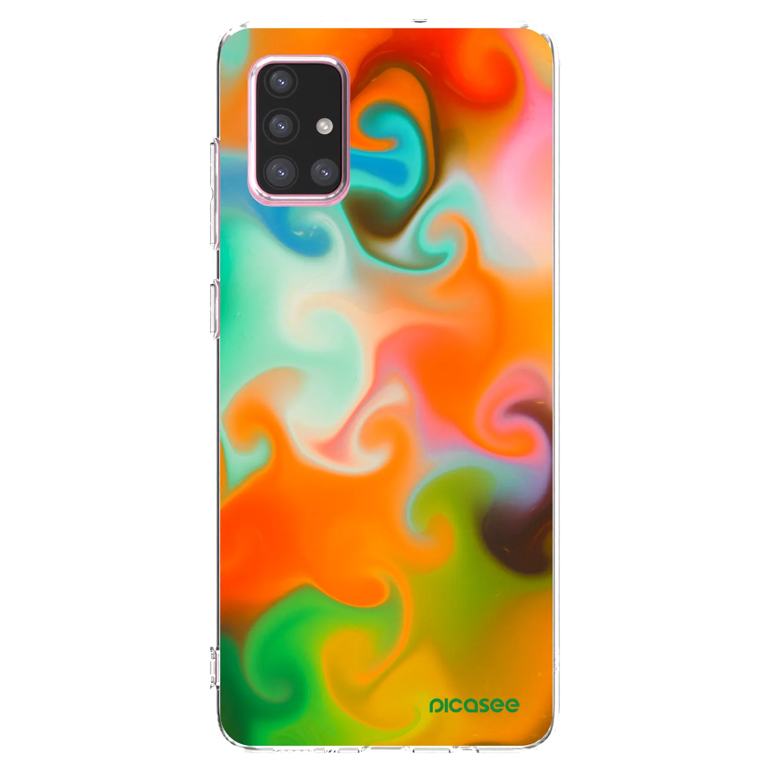 Picasee silikonska prozirna maskica za Samsung Galaxy A71 A715F - Juice