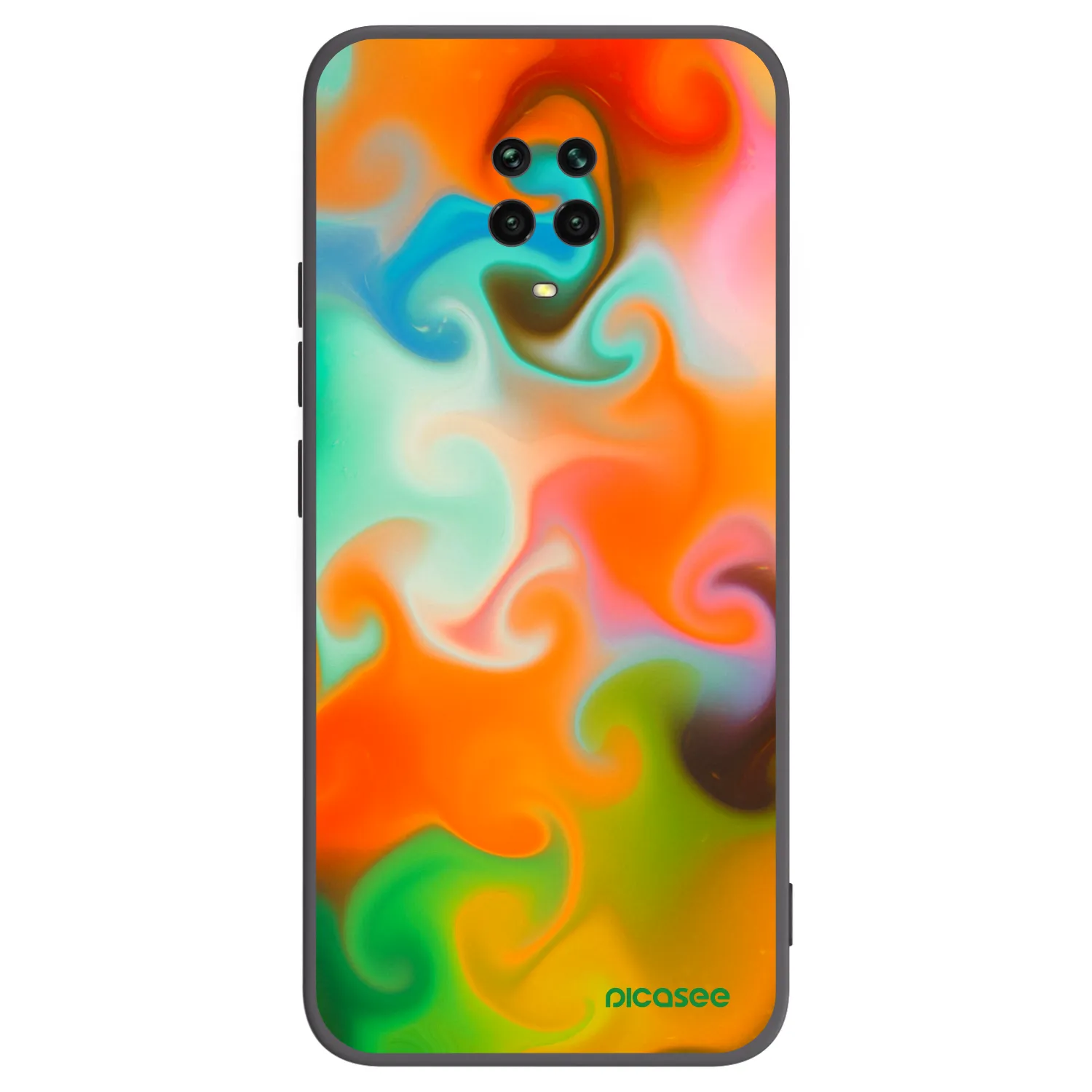 Picasee crna silikonska maskica za Xiaomi Redmi Note 9 Pro - Juice