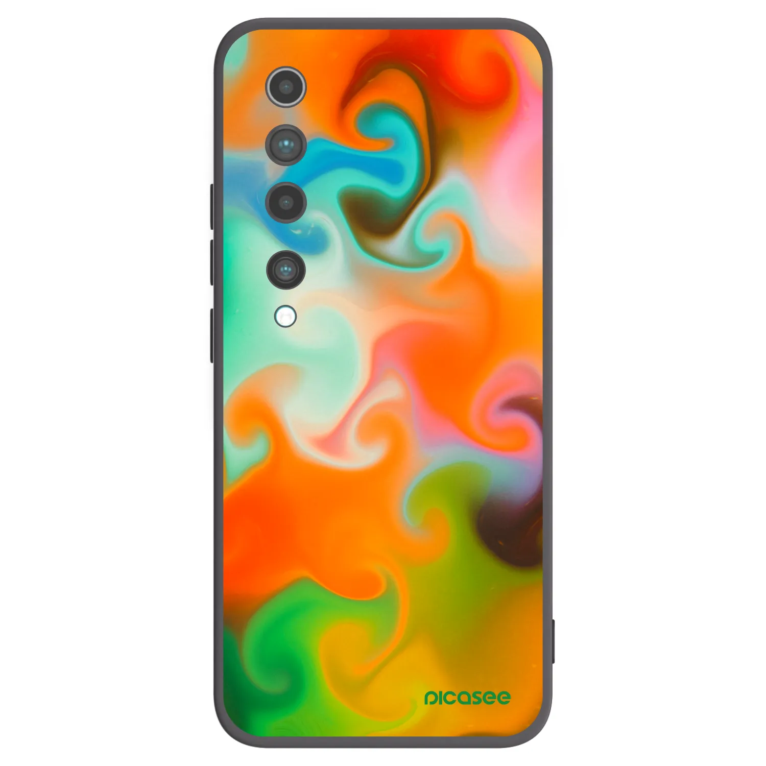 Picasee crna silikonska maskica za Xiaomi Mi 10 - Juice
