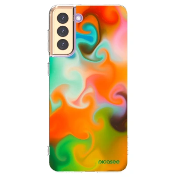 Picasee silikonska prozirna maskica za Samsung Galaxy S21+ 5G G996F - Juice