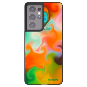 Picasee crna silikonska maskica za Samsung Galaxy S21 Ultra 5G G998B - Juice