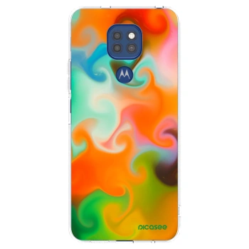 Picasee silikonska prozirna maskica za Motorola Moto G9 Play - Juice