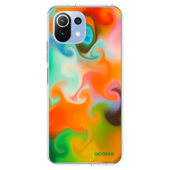 Picasee silikonska prozirna maskica za Xiaomi Mi 11 Lite - Juice