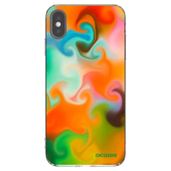 Picasee silikonska prozirna maskica za Apple iPhone XS Max - Juice