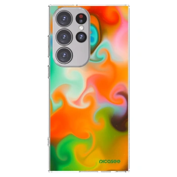 Picasee silikonska prozirna maskica za Samsung Galaxy S23 Ultra 5G - Juice