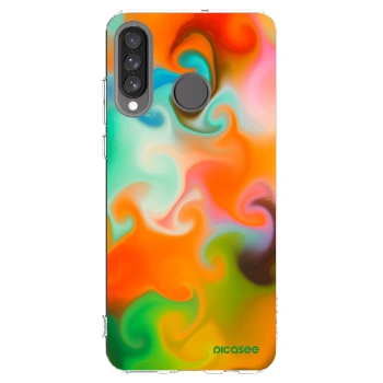 Picasee silikonska prozirna maskica za Huawei P30 Lite - Juice