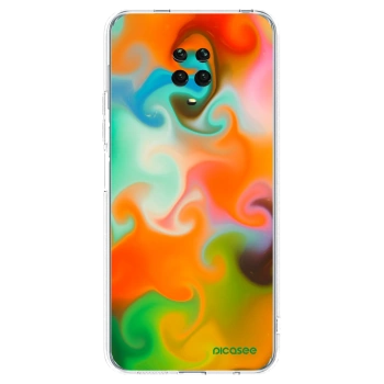 Picasee silikonska prozirna maskica za Xiaomi Redmi Note 9 Pro - Juice