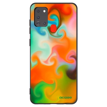 Picasee crna silikonska maskica za Samsung Galaxy A21s - Juice