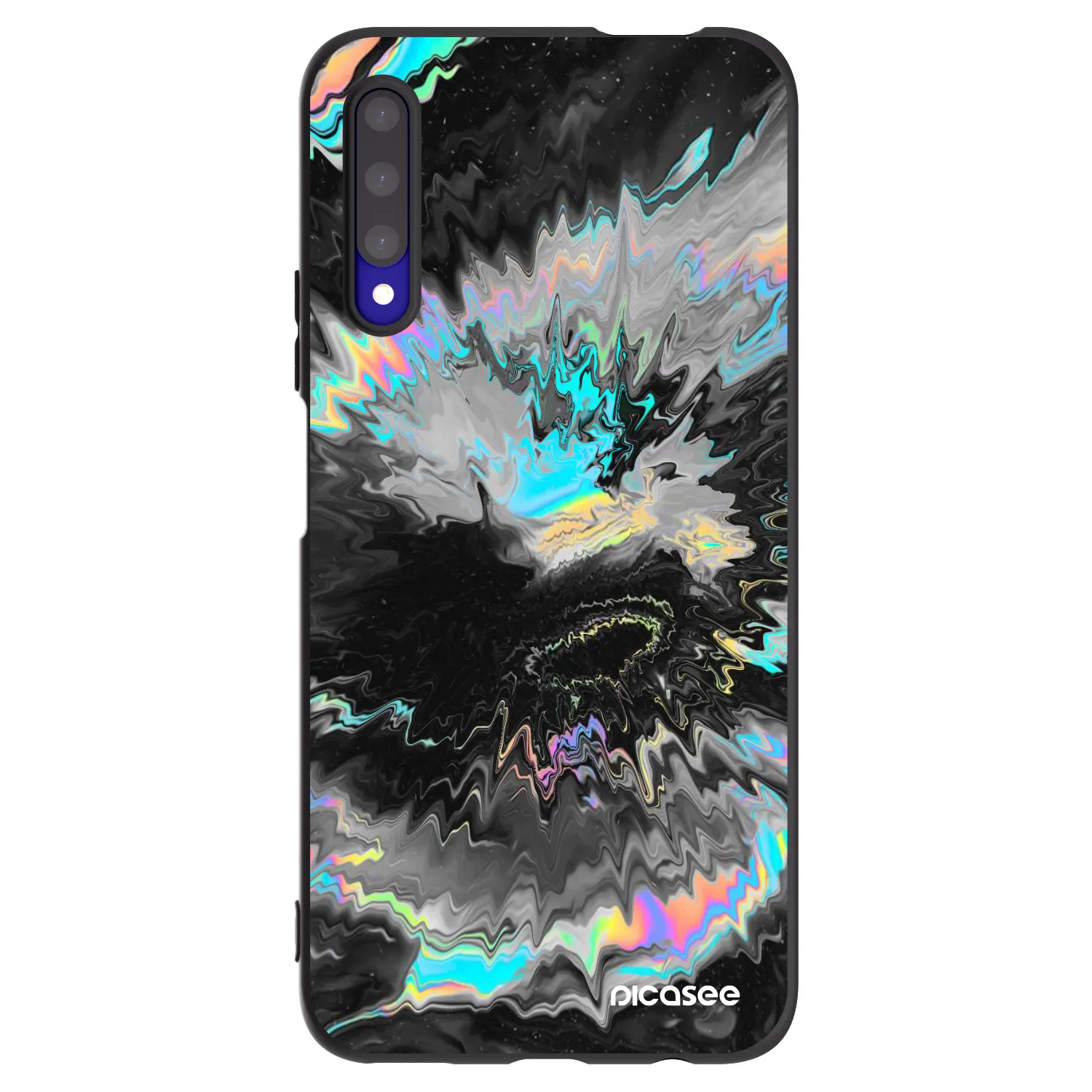 Picasee crna silikonska maskica za Honor 9X Pro - Magnetic