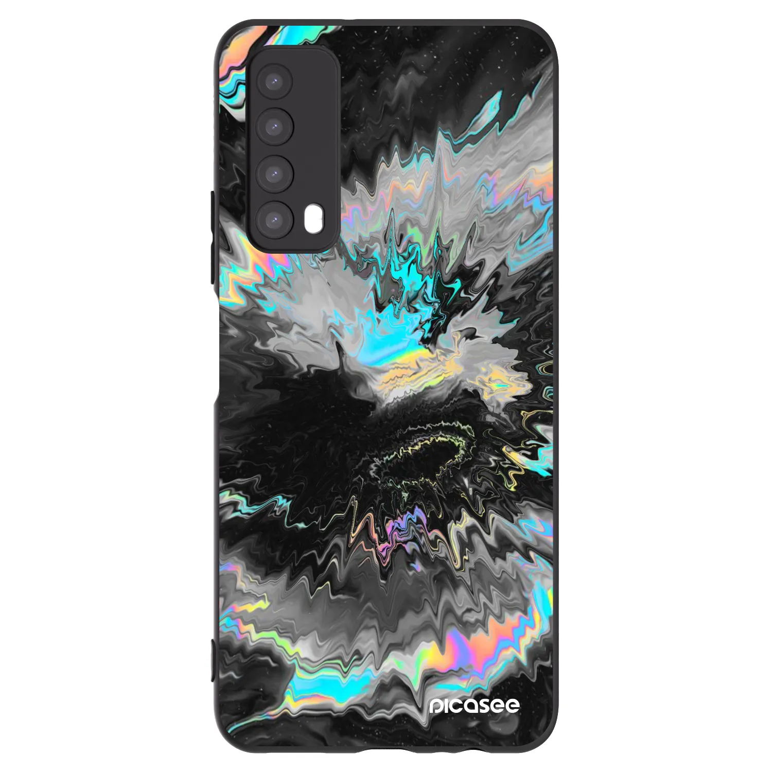Picasee crna silikonska maskica za Huawei P Smart 2021 - Magnetic