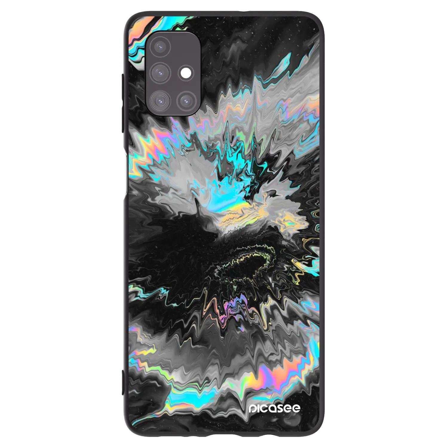Picasee crna silikonska maskica za Samsung Galaxy M51 M515F - Magnetic