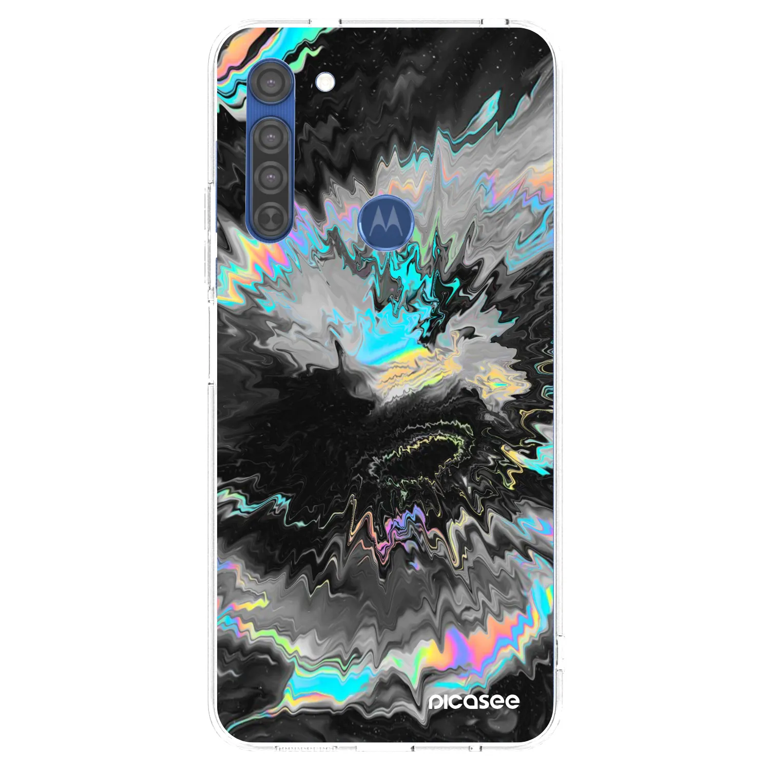 Picasee silikonska prozirna maskica za Motorola Moto G8 - Magnetic