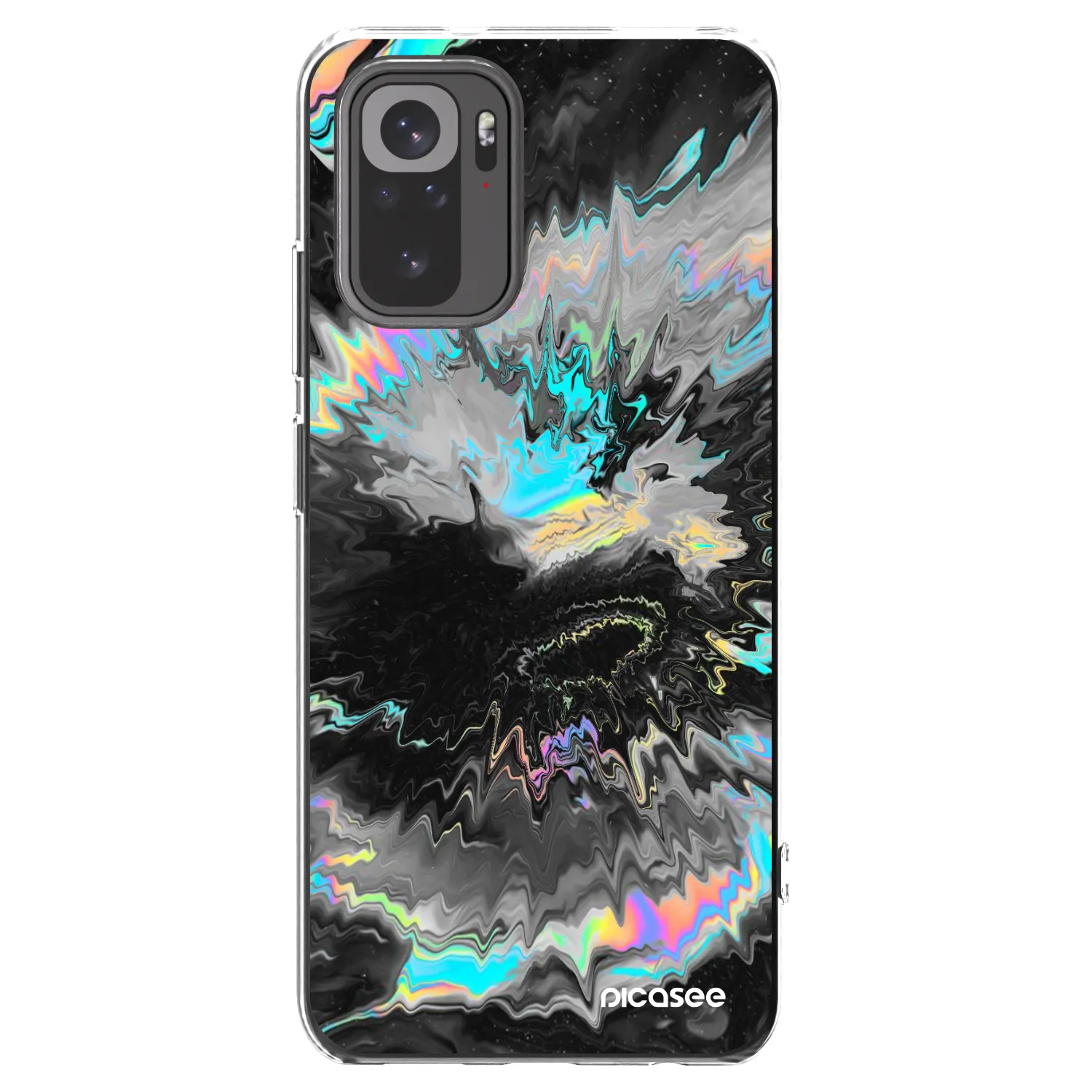 Picasee silikonska prozirna maskica za Xiaomi Redmi Note 10 - Magnetic