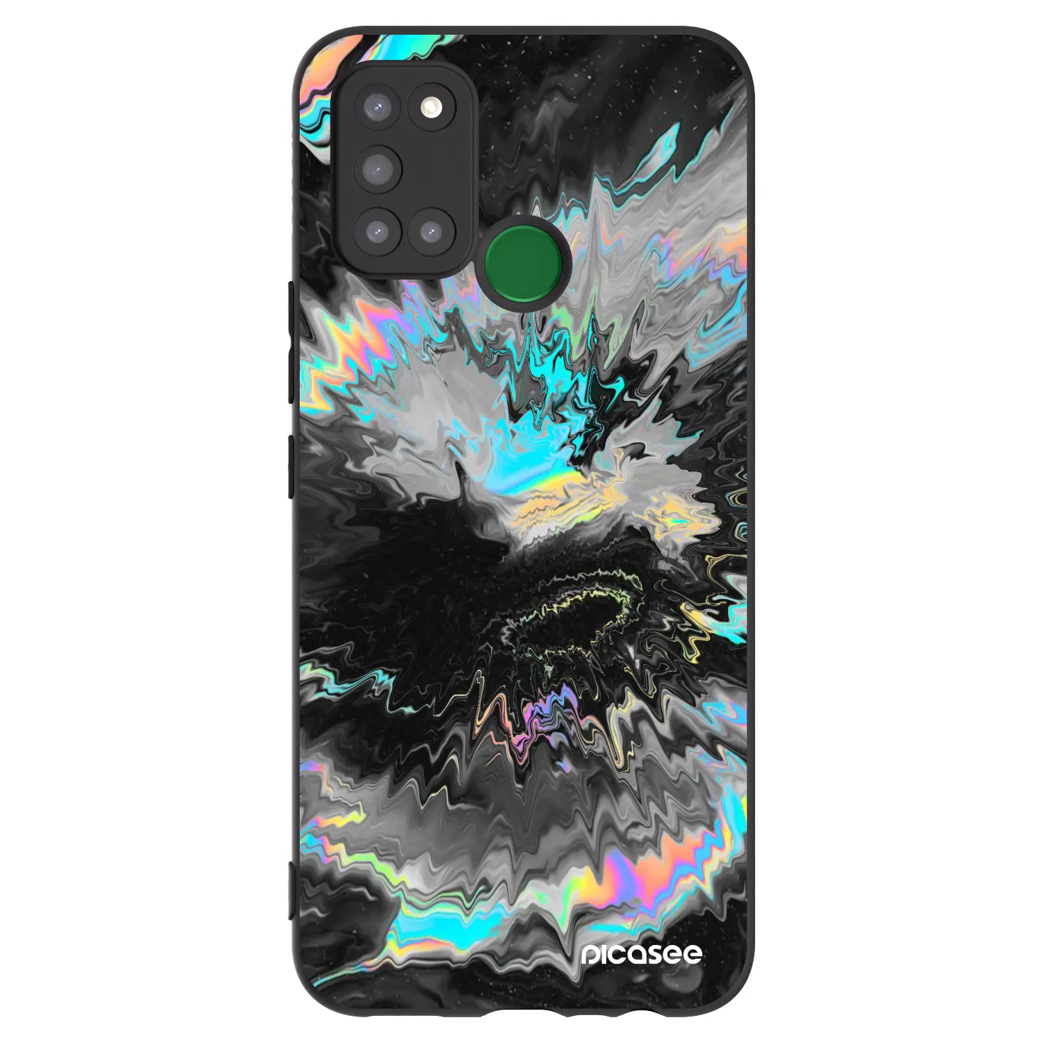 Picasee crna silikonska maskica za Realme 7i - Magnetic