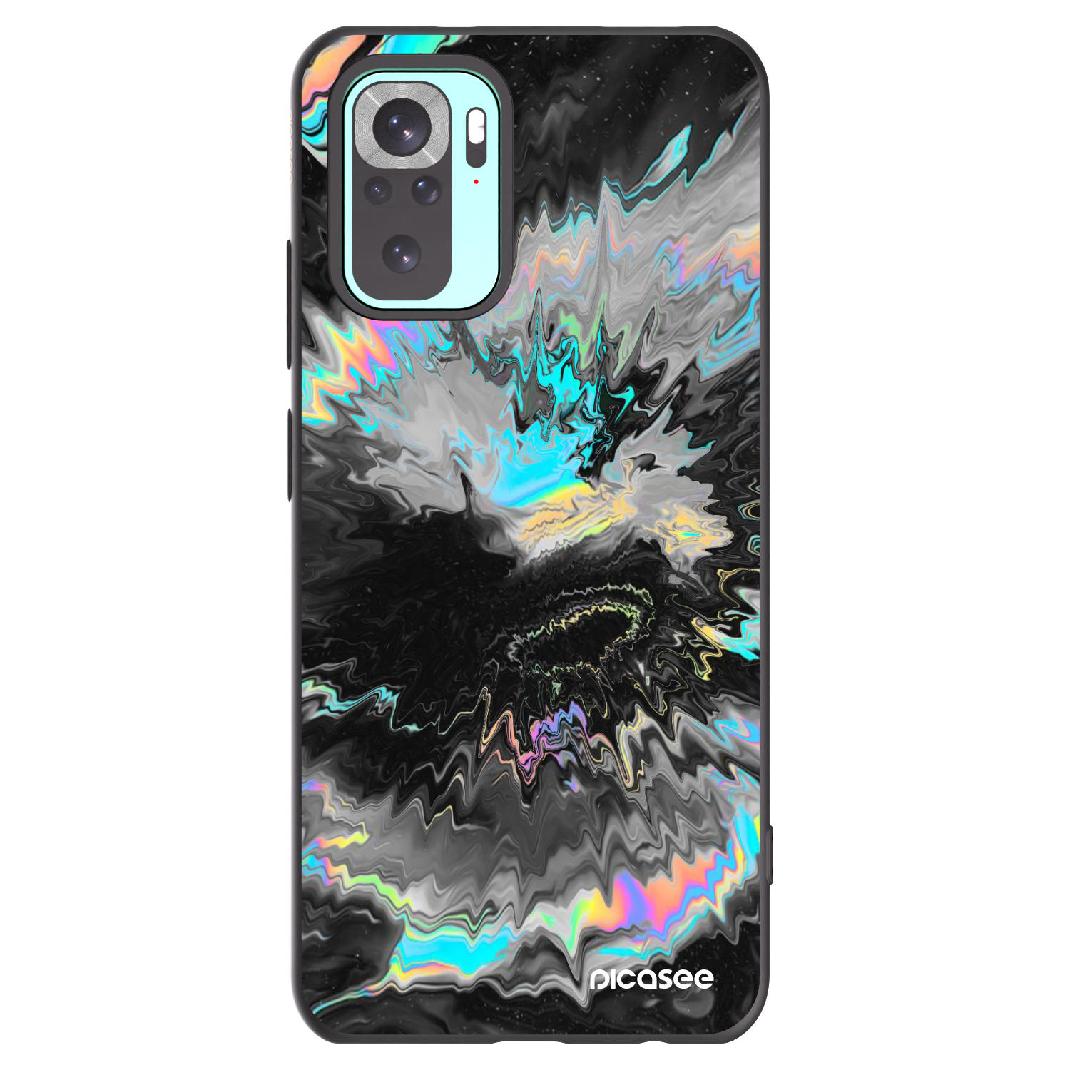 Picasee crna silikonska maskica za Xiaomi Redmi Note 10 Pro - Magnetic