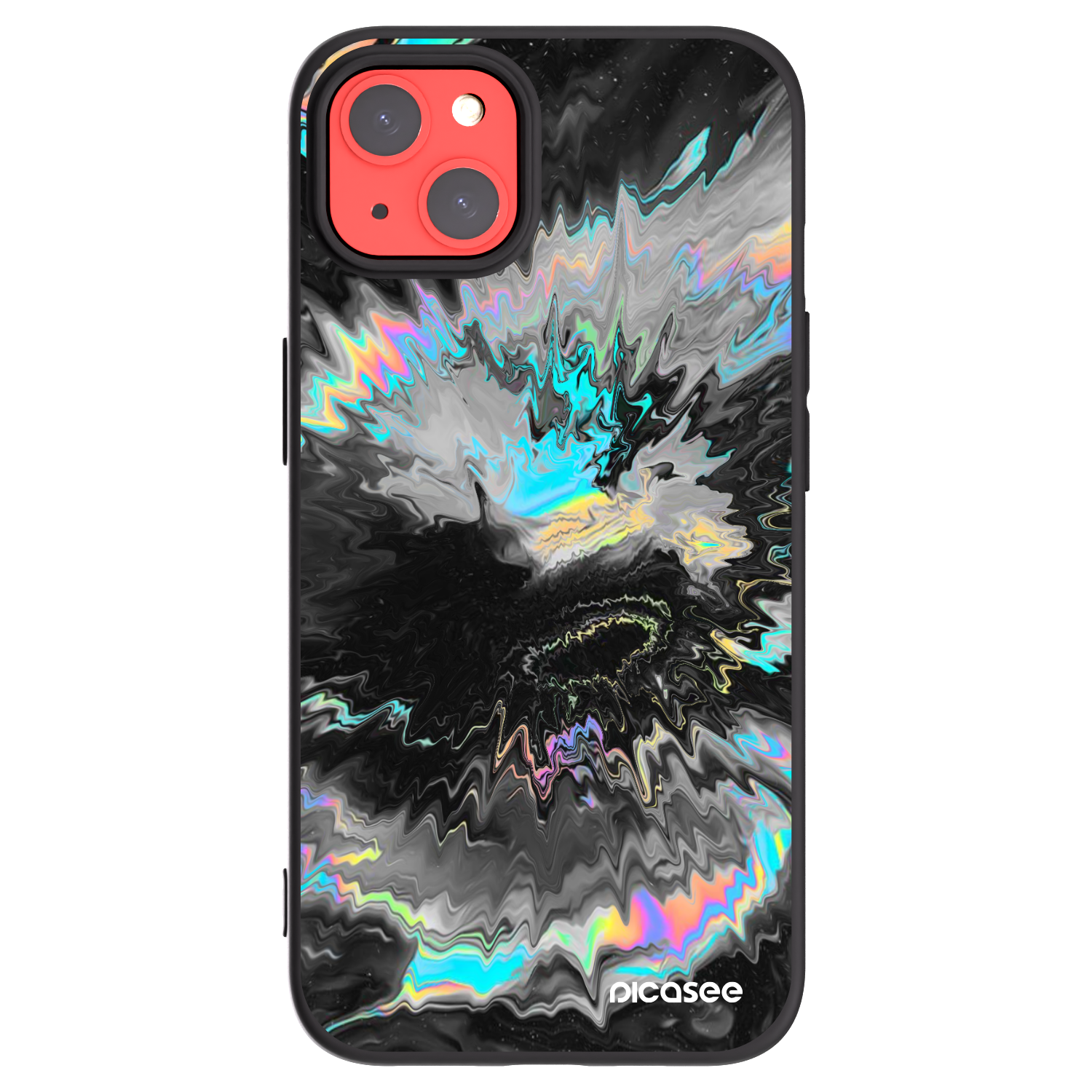 Picasee crna silikonska maskica za Apple iPhone 13 - Magnetic