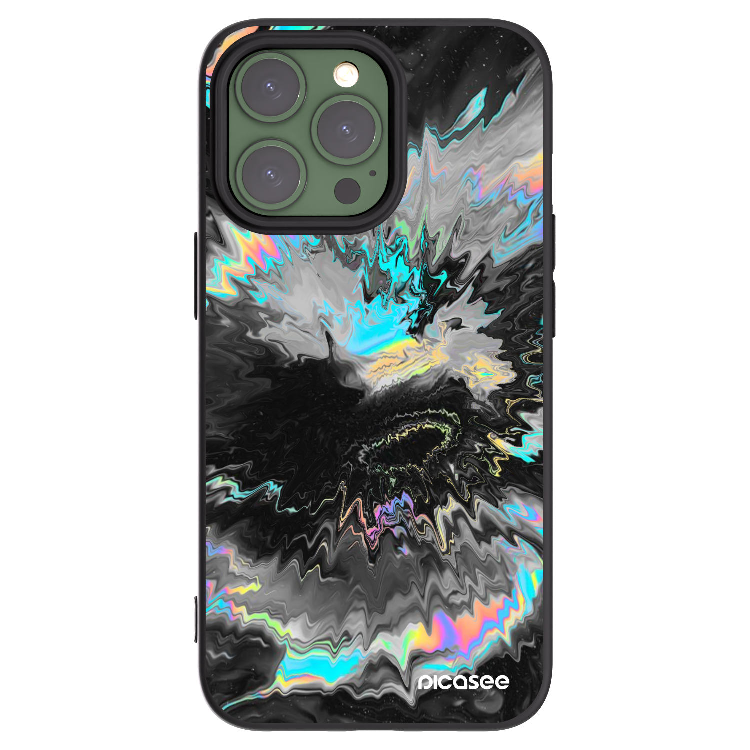 Picasee crna silikonska maskica za Apple iPhone 13 Pro - Magnetic