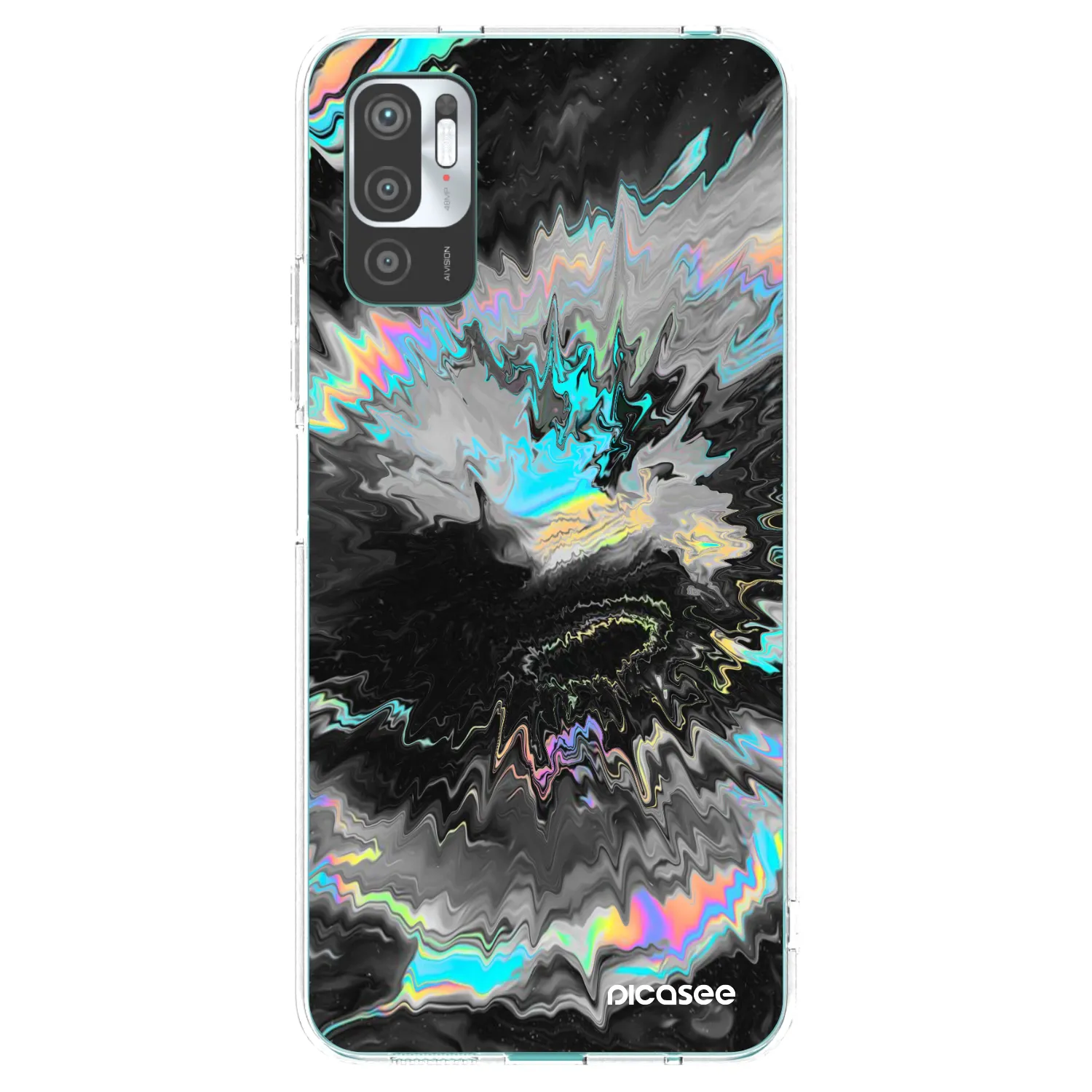 Picasee silikonska prozirna maskica za Xiaomi Redmi Note 10 5G - Magnetic