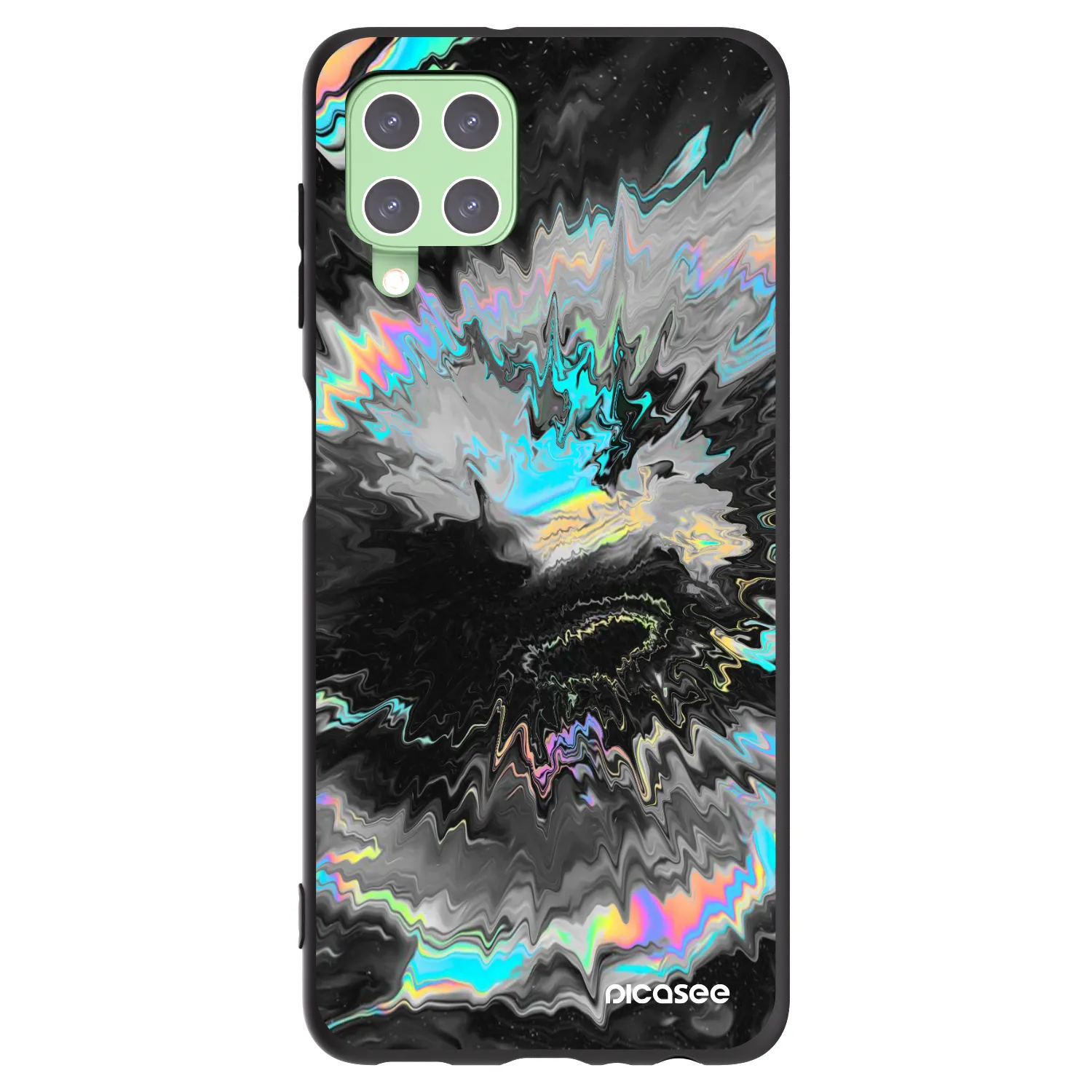 Picasee crna silikonska maskica za Samsung Galaxy A22 A225F 4G - Magnetic