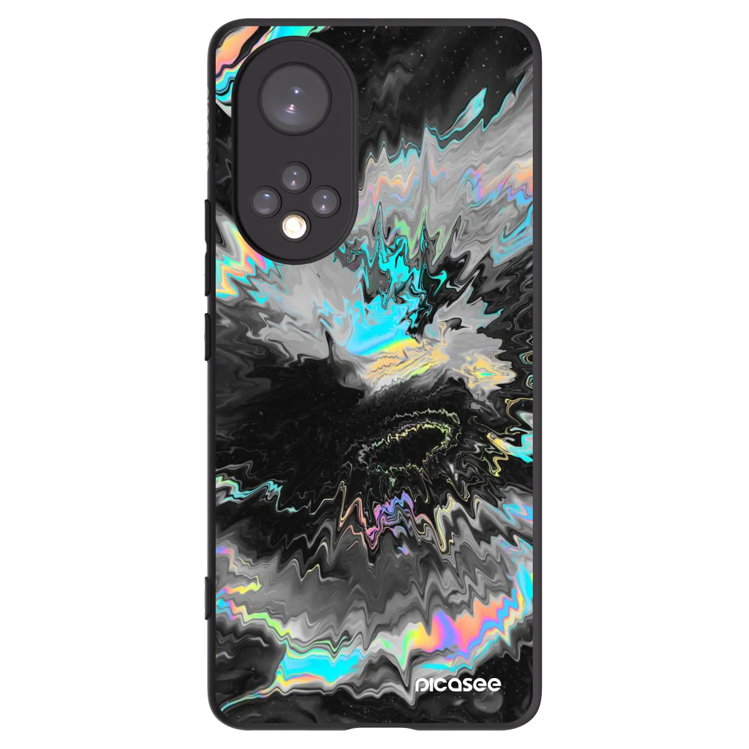 Picasee crna silikonska maskica za Honor 50 5G - Magnetic