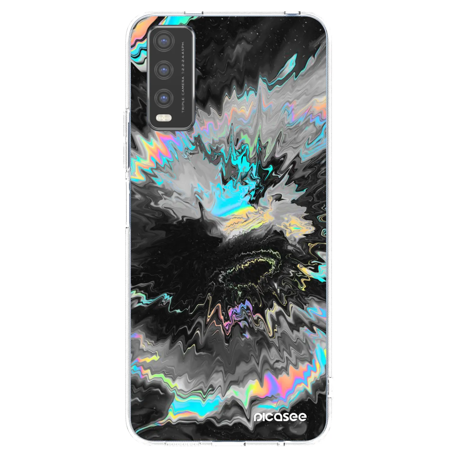 Picasee silikonska prozirna maskica za Vivo Y20s - Magnetic
