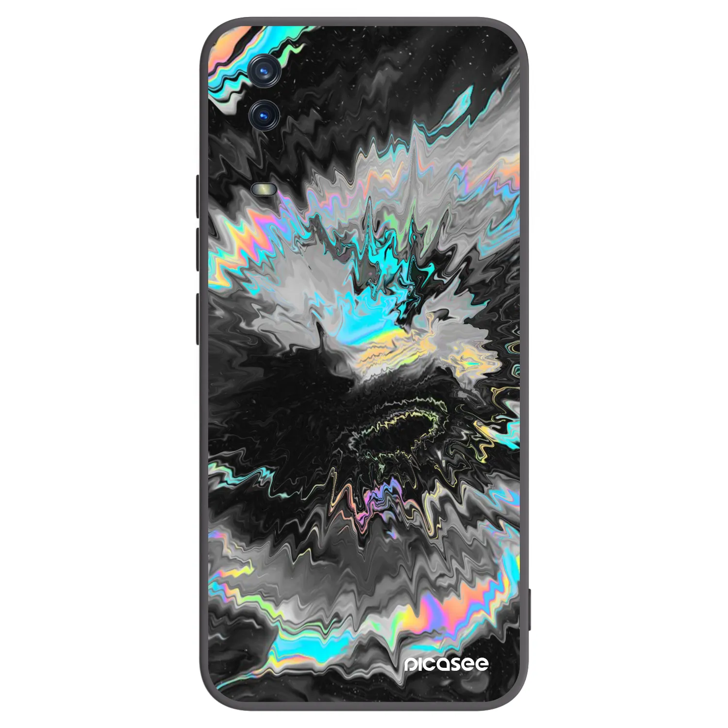 Picasee crna silikonska maskica za Vivo Y11s - Magnetic