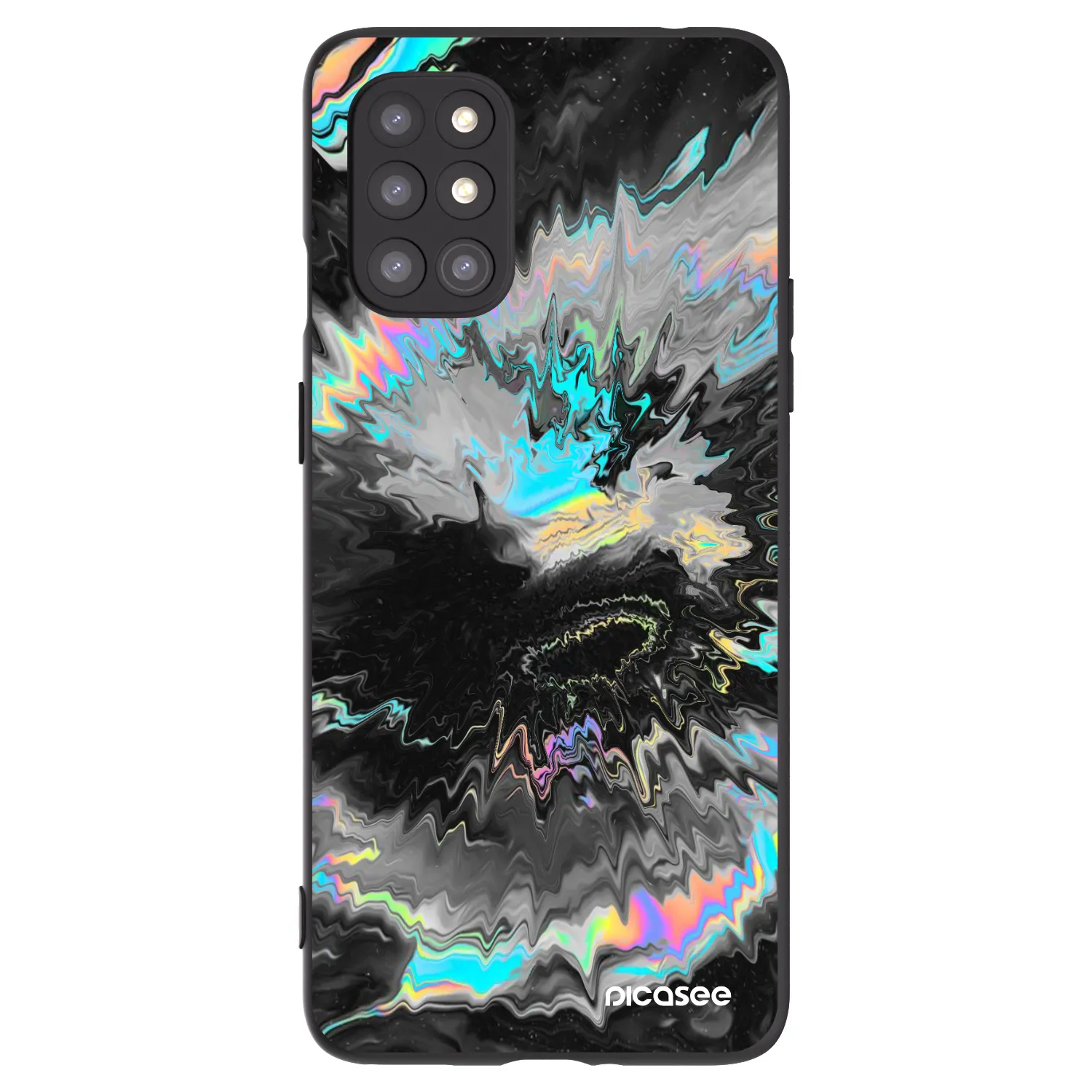 Picasee crna silikonska maskica za OnePlus 8T - Magnetic