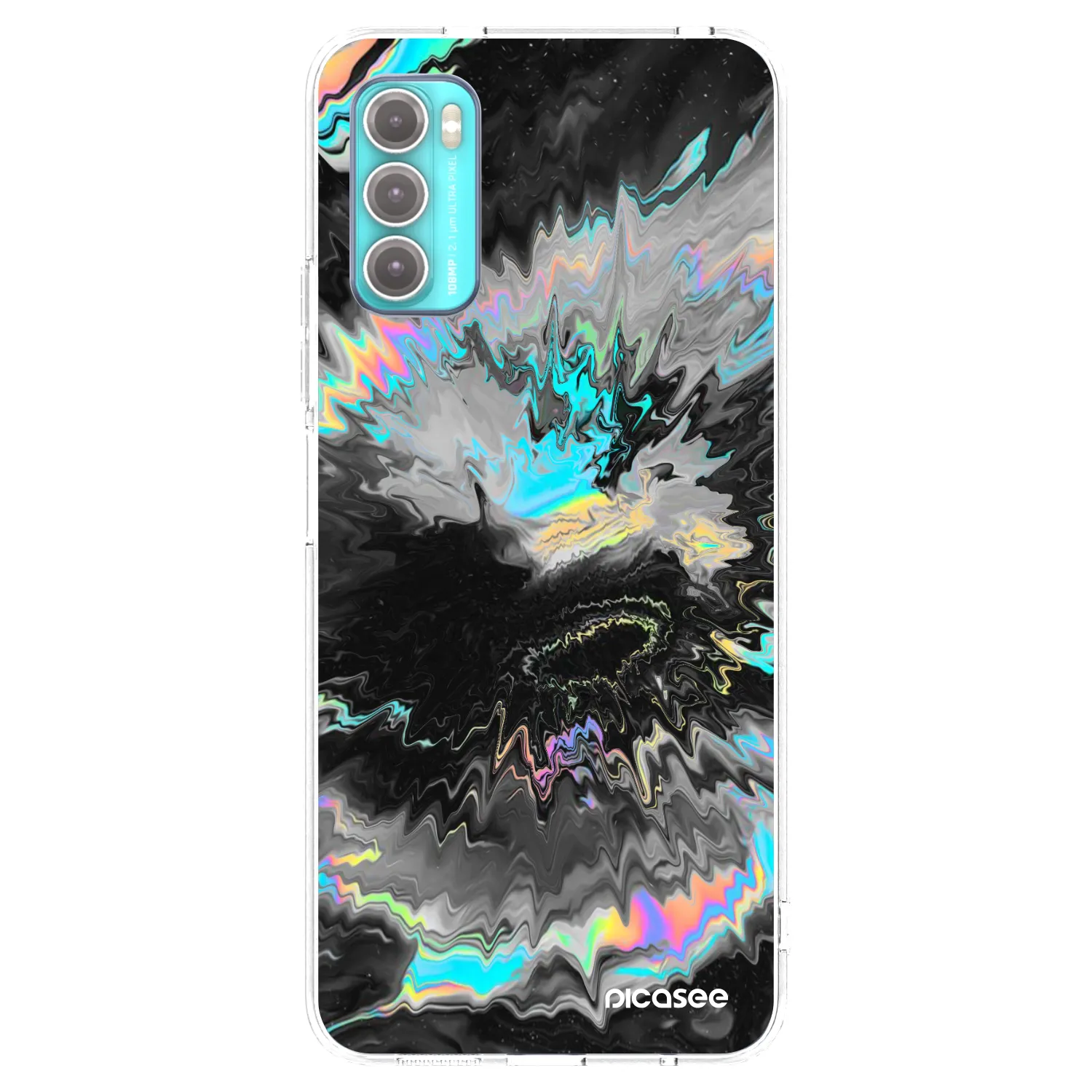 Picasee silikonska prozirna maskica za Motorola Moto G60 - Magnetic