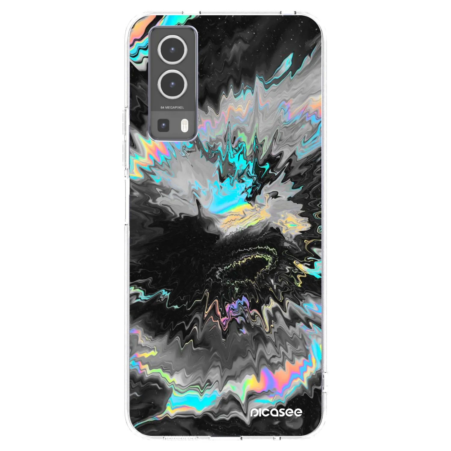 Picasee silikonska prozirna maskica za Vivo Y72 5G - Magnetic