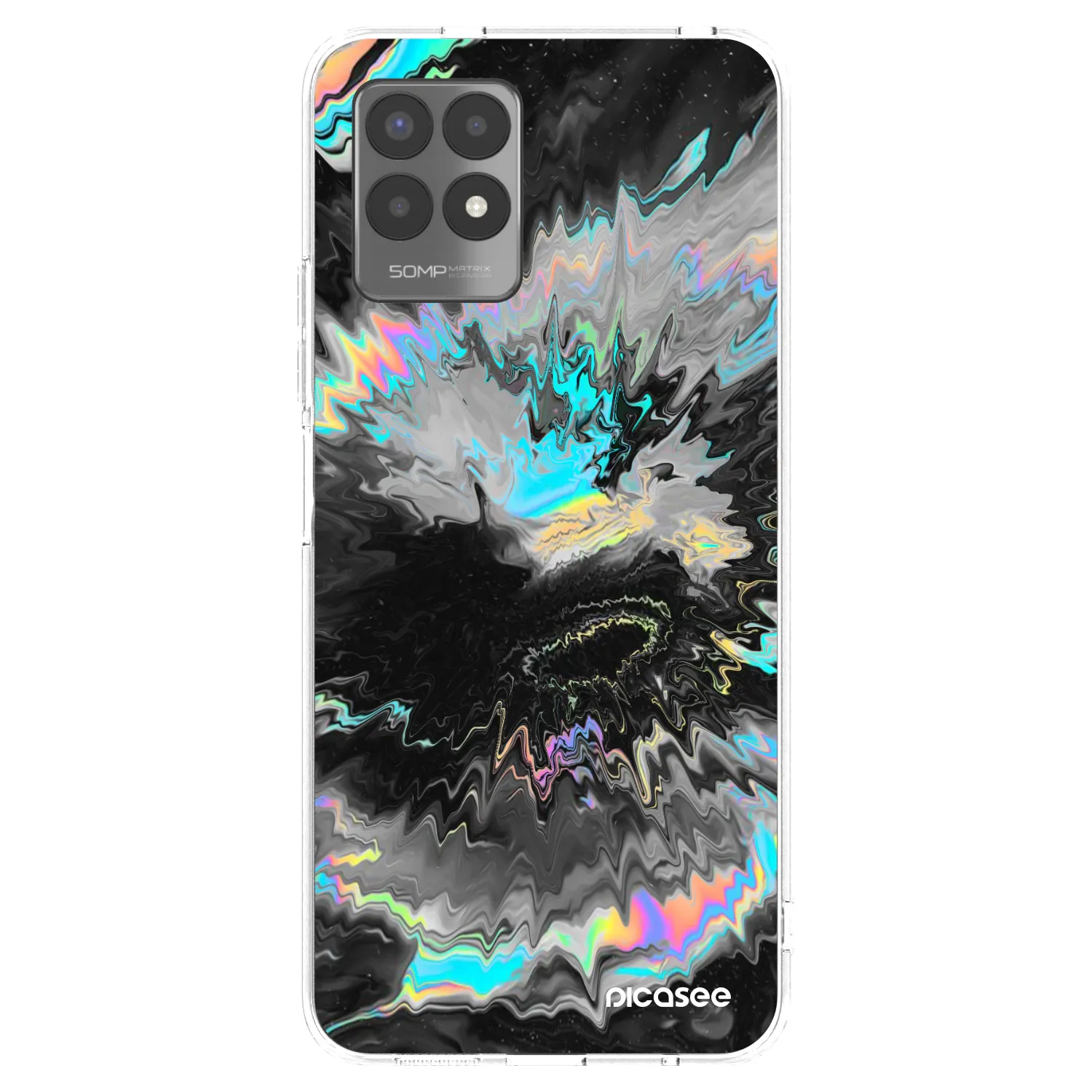 Picasee silikonska prozirna maskica za Realme 8i - Magnetic
