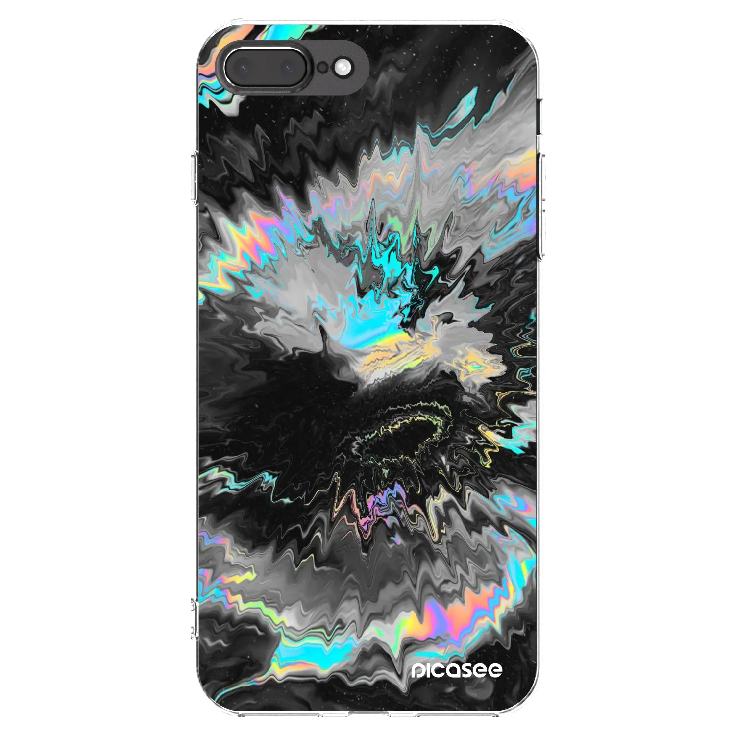 Picasee silikonska prozirna maskica za Apple iPhone 7 Plus - Magnetic