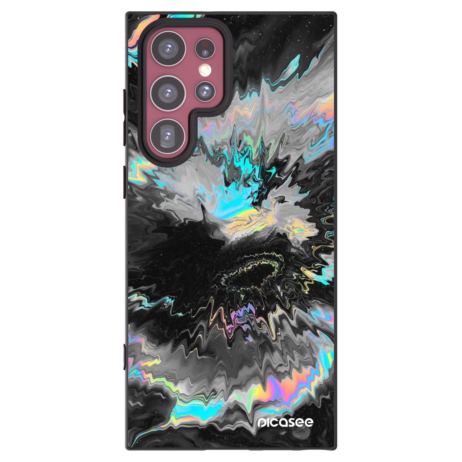 Picasee crna silikonska maskica za Samsung Galaxy S22 Ultra 5G - Magnetic