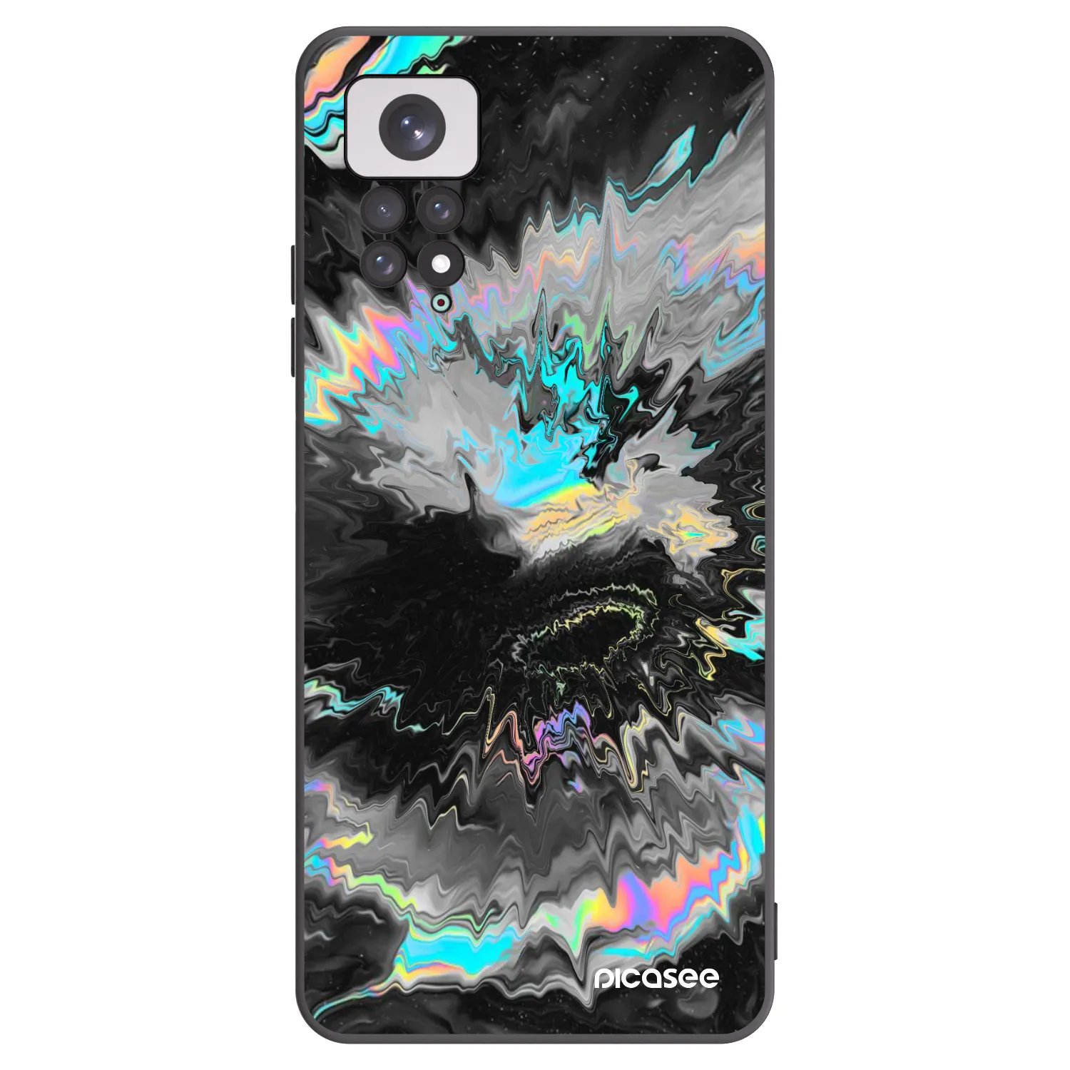 Picasee crna silikonska maskica za Xiaomi Redmi Note 11 - Magnetic