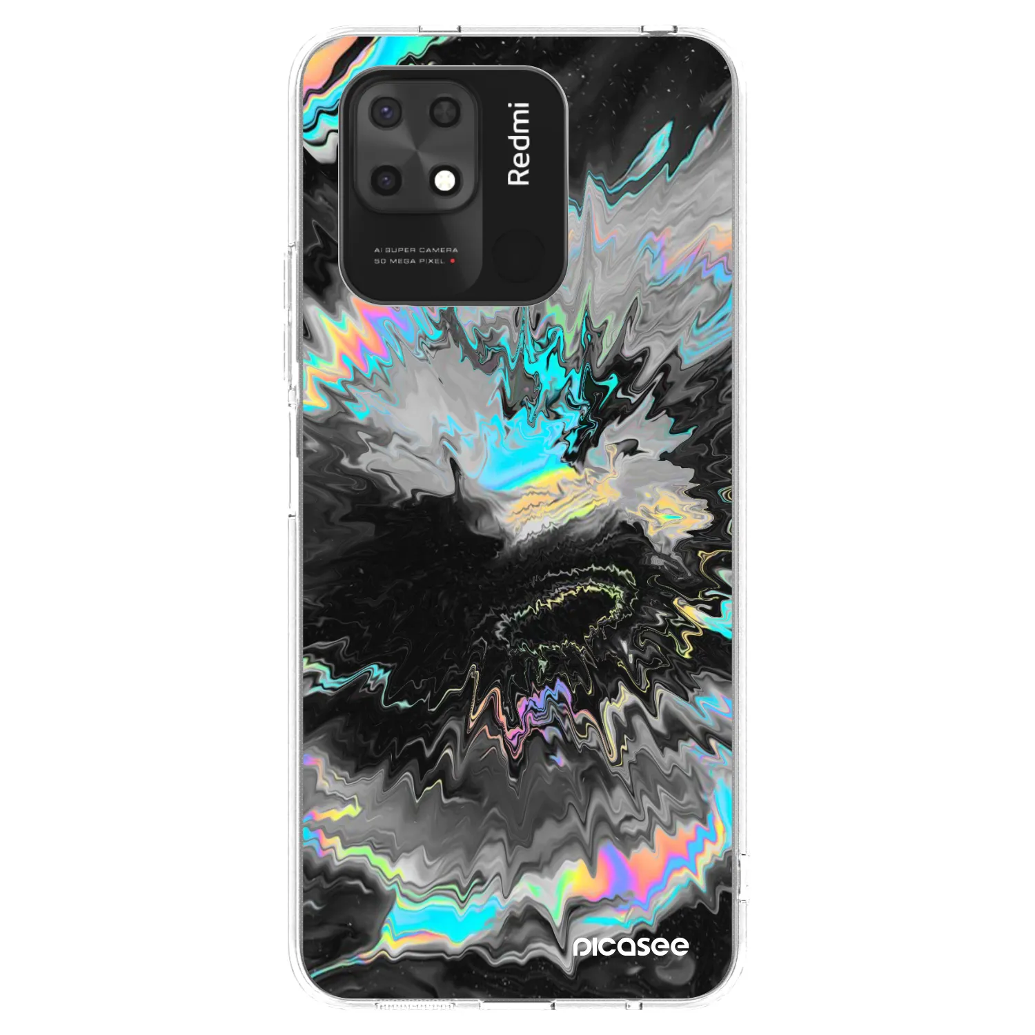Picasee silikonska prozirna maskica za Xiaomi Redmi 10C - Magnetic