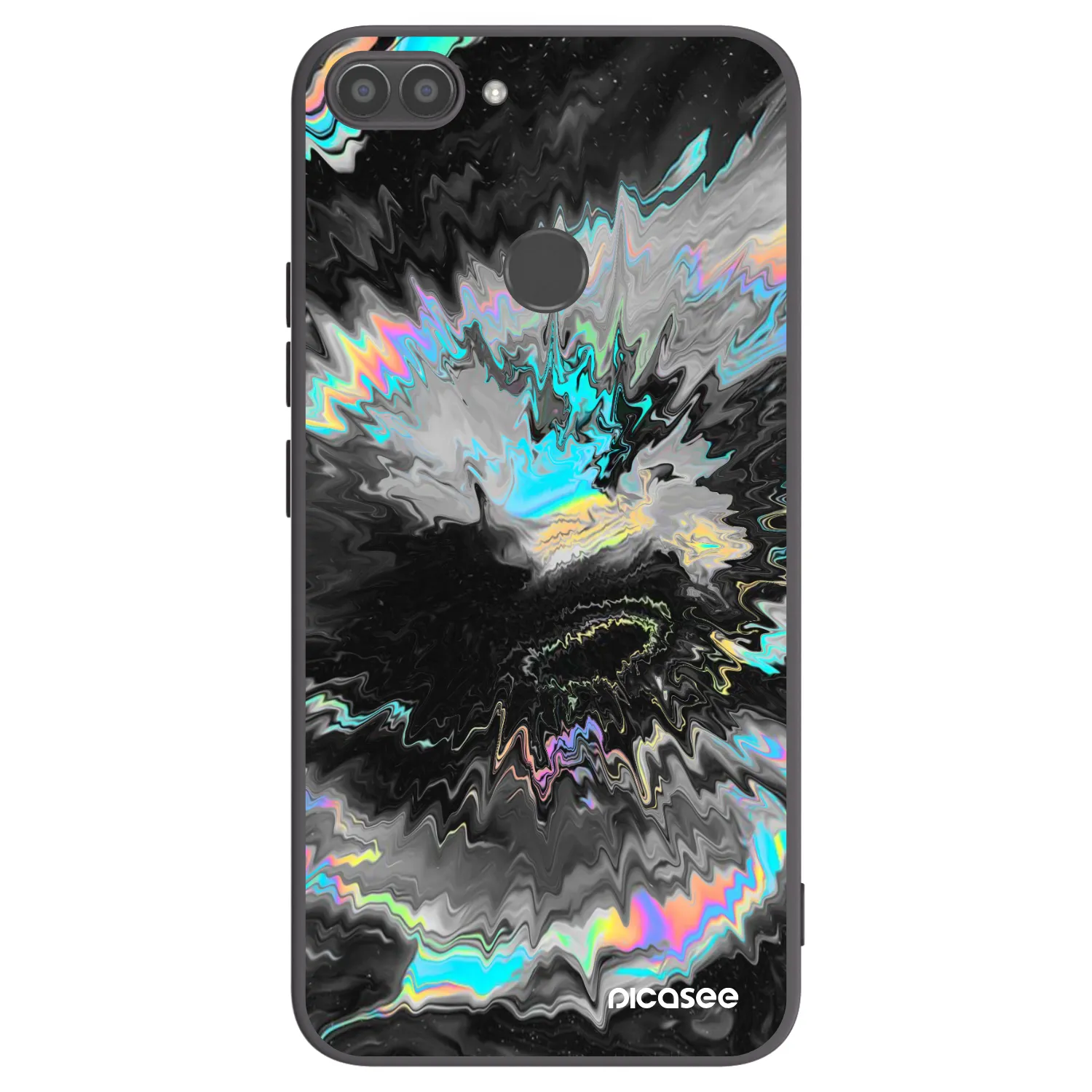 Picasee crna silikonska maskica za Huawei P Smart - Magnetic