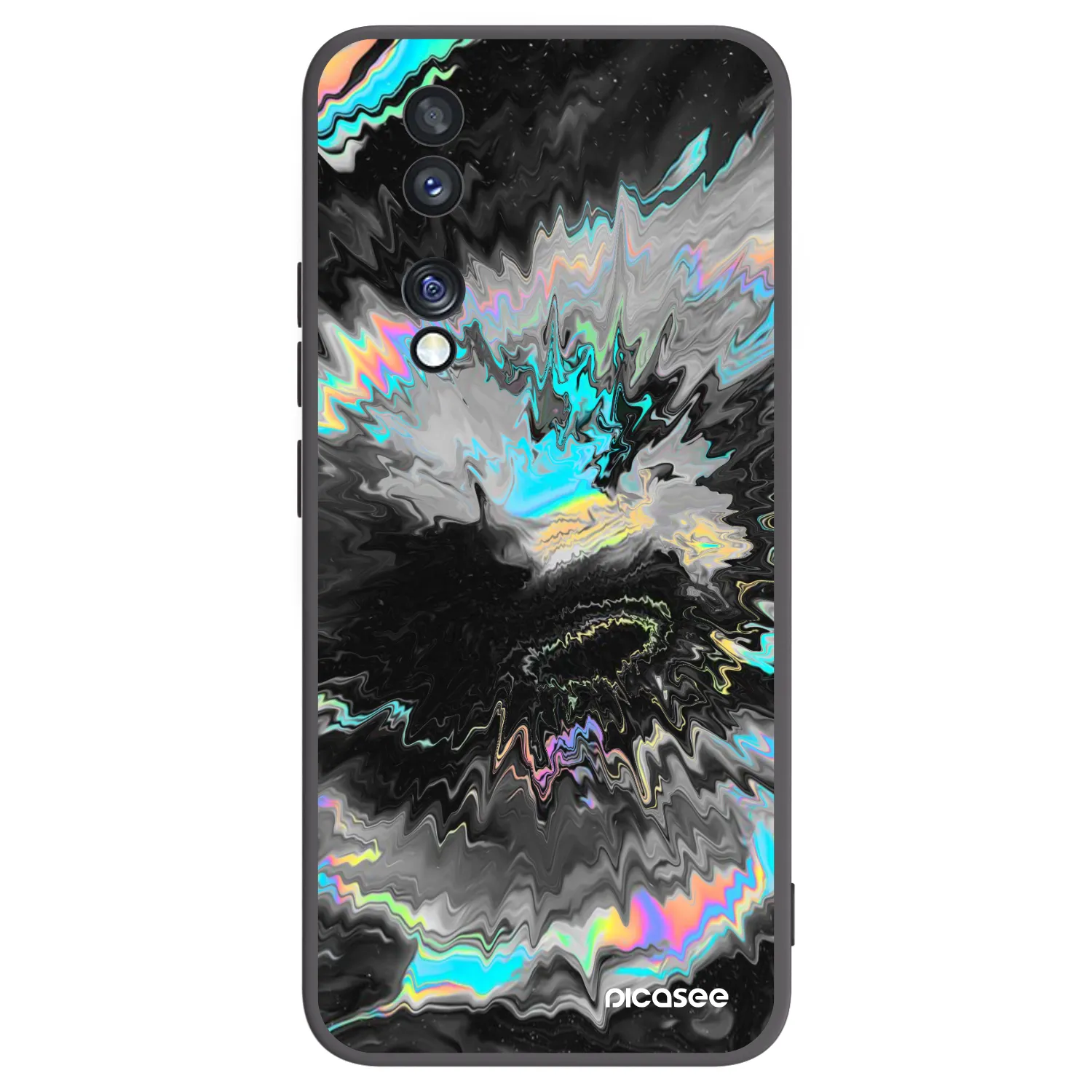 Picasee crna silikonska maskica za Honor 70 - Magnetic