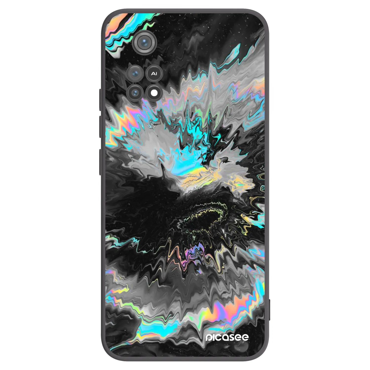 Picasee crna silikonska maskica za Xiaomi Poco M4 Pro - Magnetic