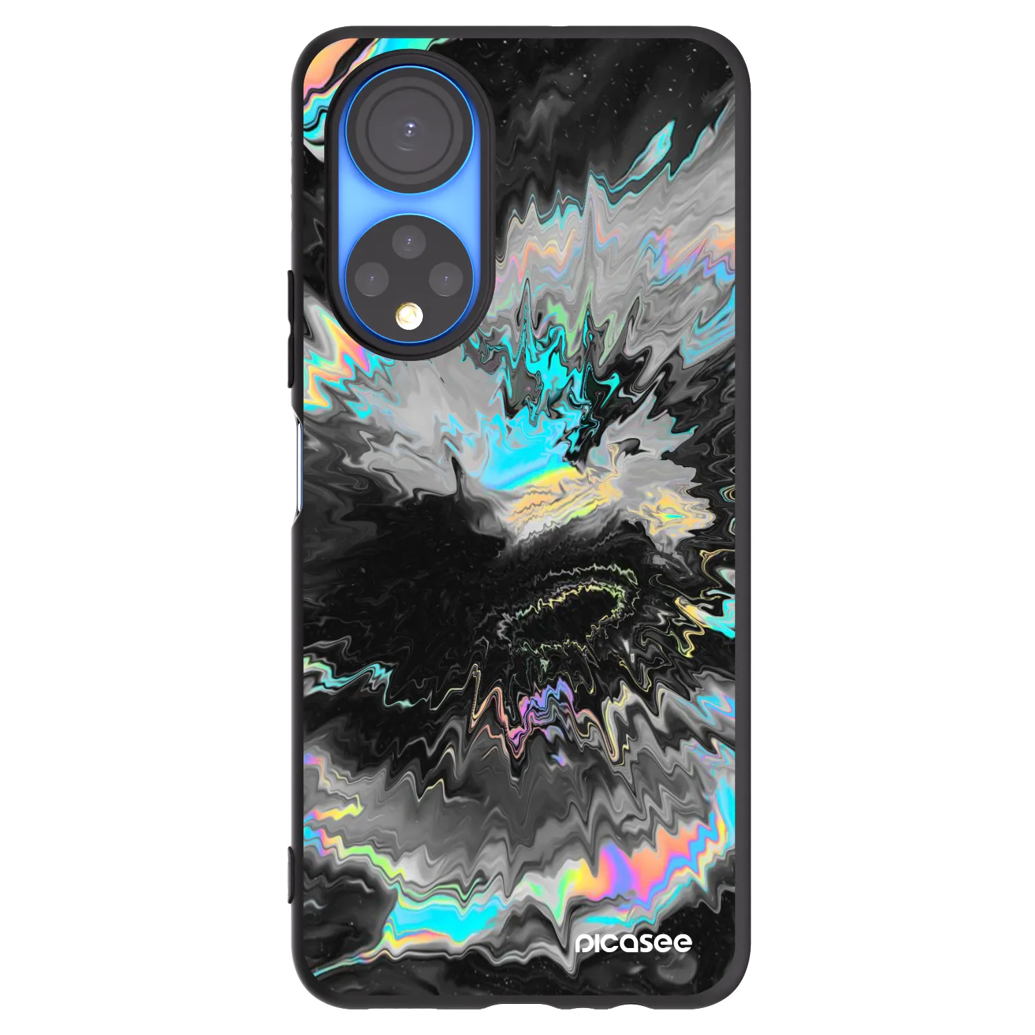 Picasee crna silikonska maskica za Honor X7 - Magnetic