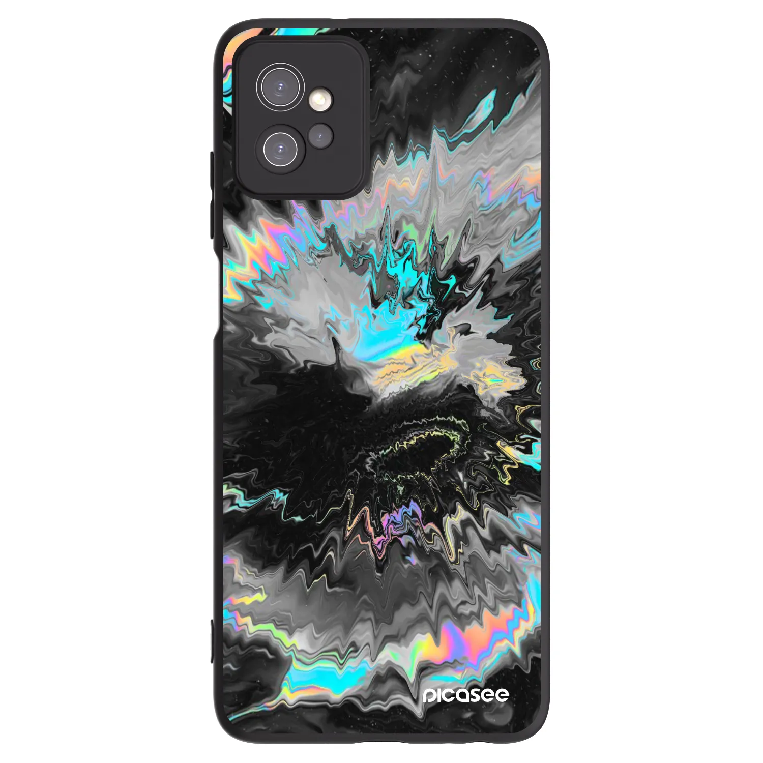 Picasee crna silikonska maskica za Motorola Moto G32 - Magnetic
