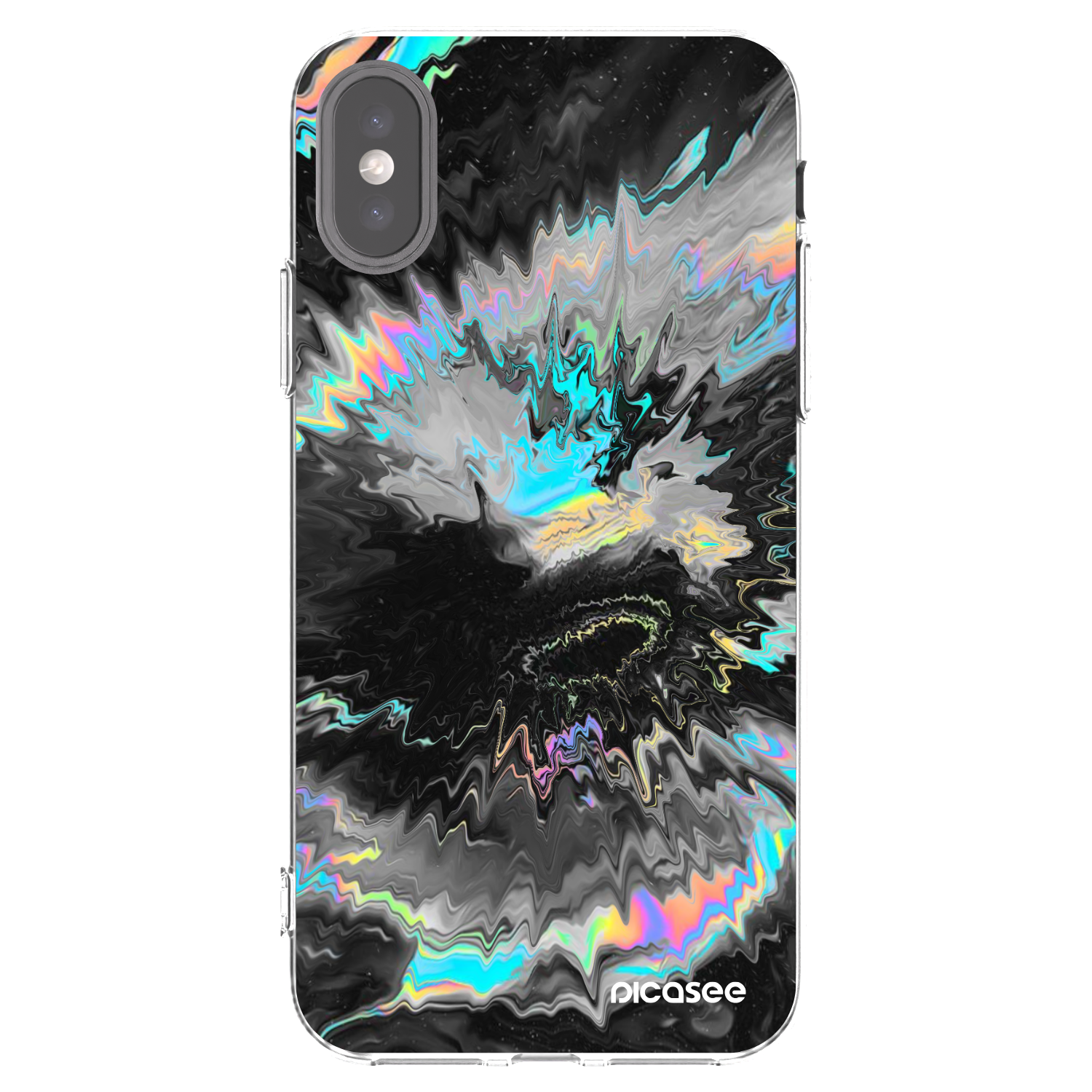 Picasee silikonska prozirna maskica za Apple iPhone X/XS - Magnetic