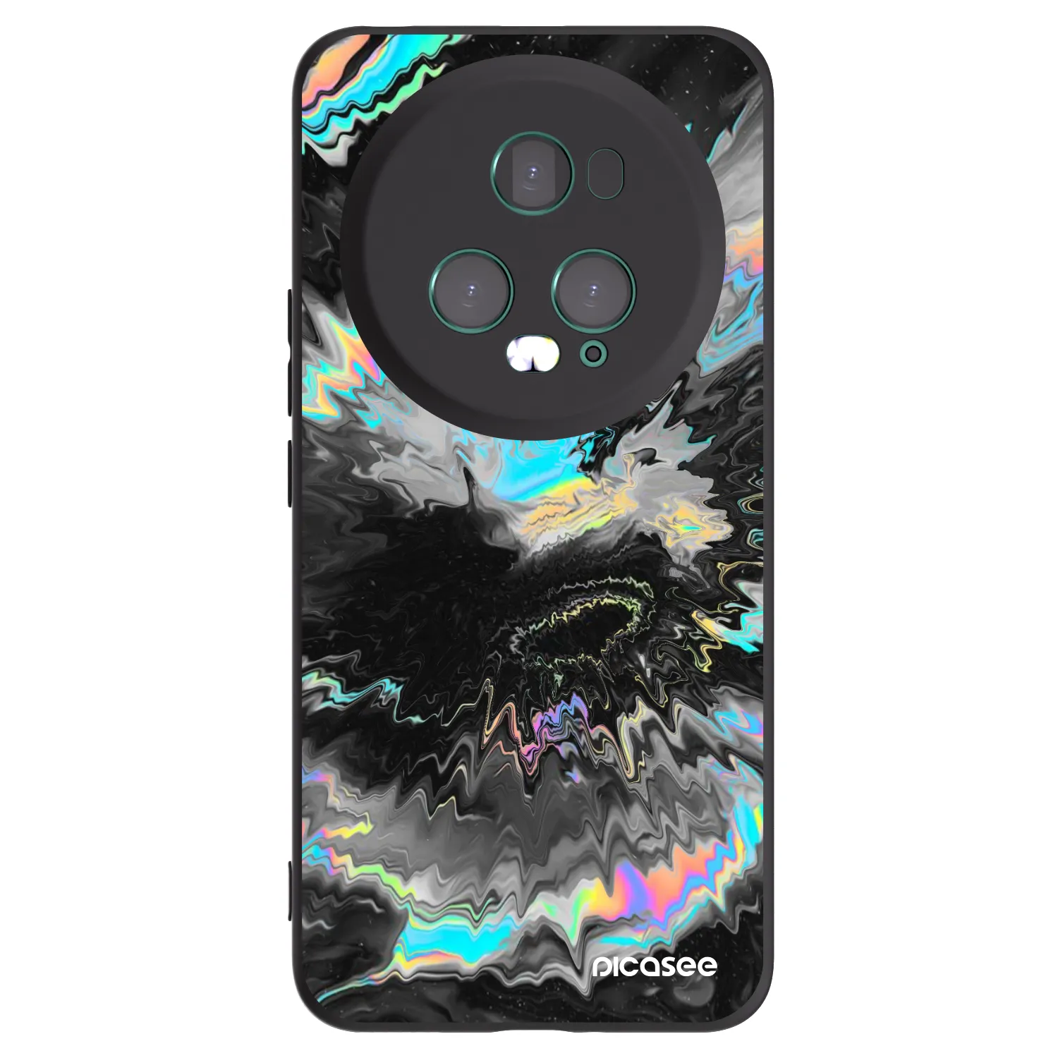 Picasee crna silikonska maskica za Honor Magic5 Pro - Magnetic
