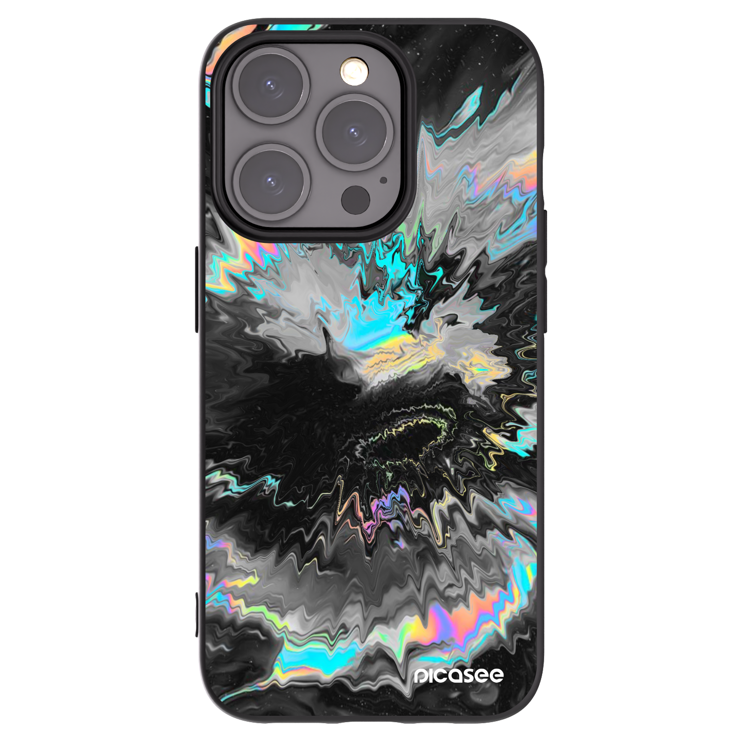 Picasee crna silikonska maskica za Apple iPhone 15 Pro - Magnetic