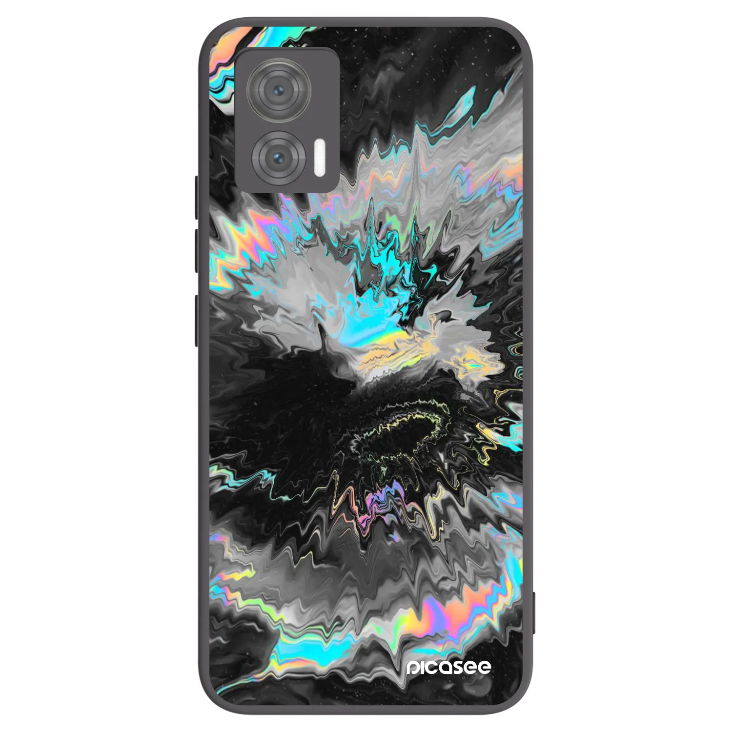 Picasee crna silikonska maskica za Motorola Edge 30 Neo - Magnetic