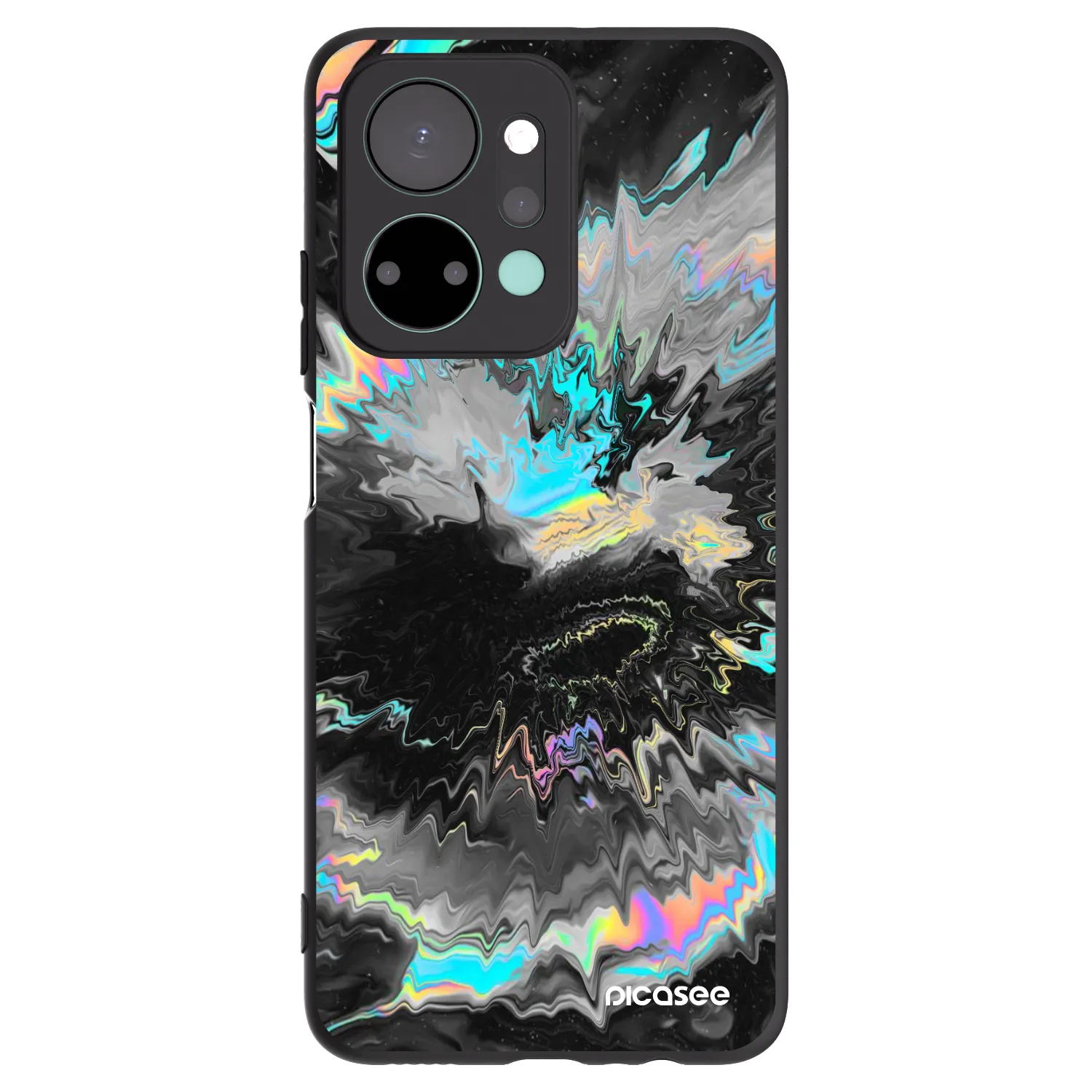 Picasee crna silikonska maskica za Honor X7a - Magnetic