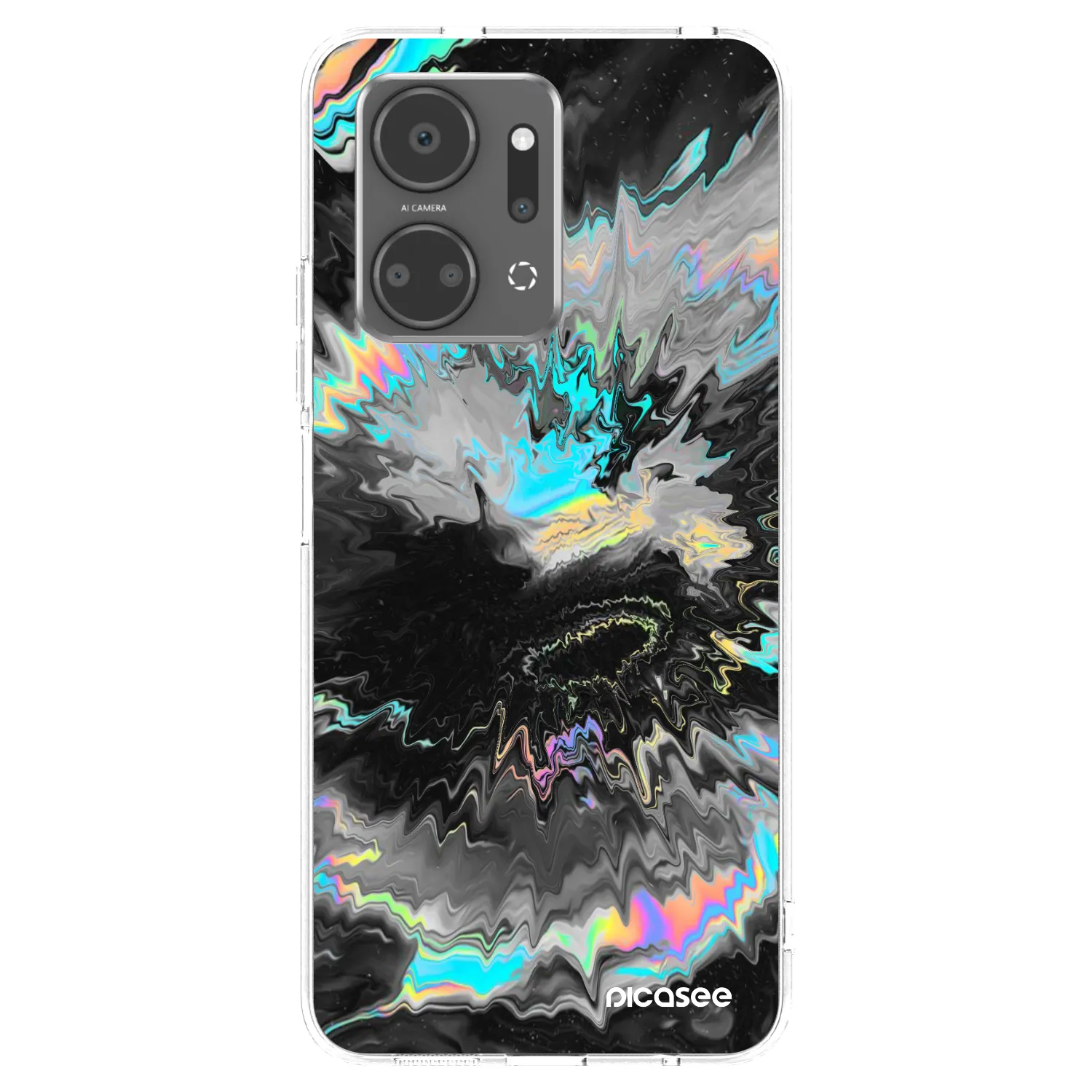 Picasee silikonska prozirna maskica za Honor X7a - Magnetic