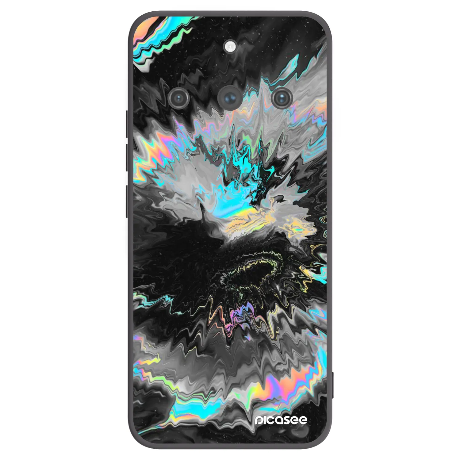 Picasee crna silikonska maskica za Realme 11 Pro+ - Magnetic