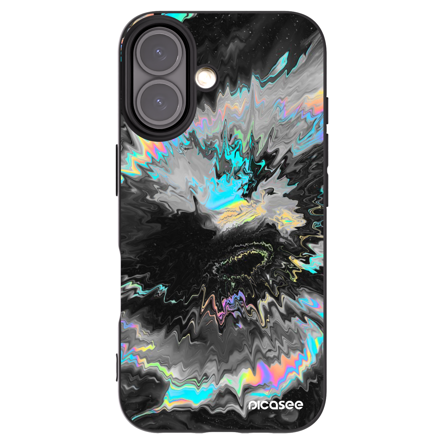 Picasee crna silikonska maskica za Apple iPhone 16 - Magnetic