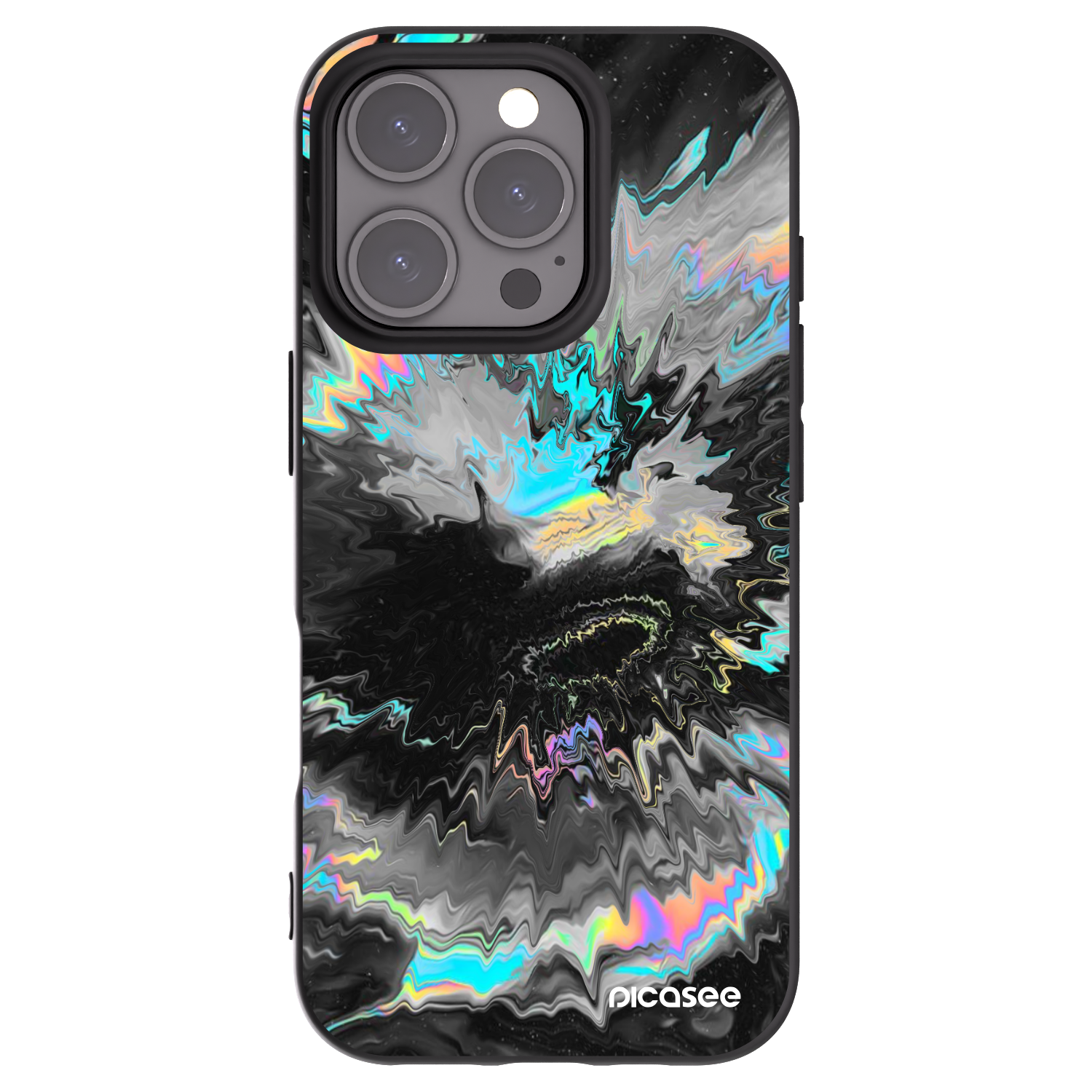 Picasee crna silikonska maskica za Apple iPhone 16 Pro - Magnetic