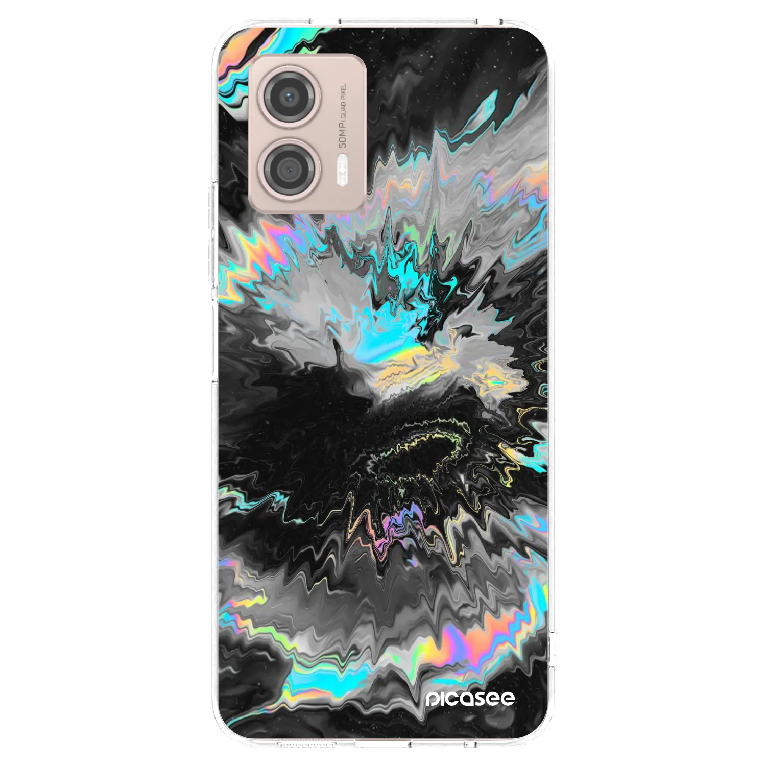 Picasee silikonska prozirna maskica za Motorola Moto G53 5G - Magnetic