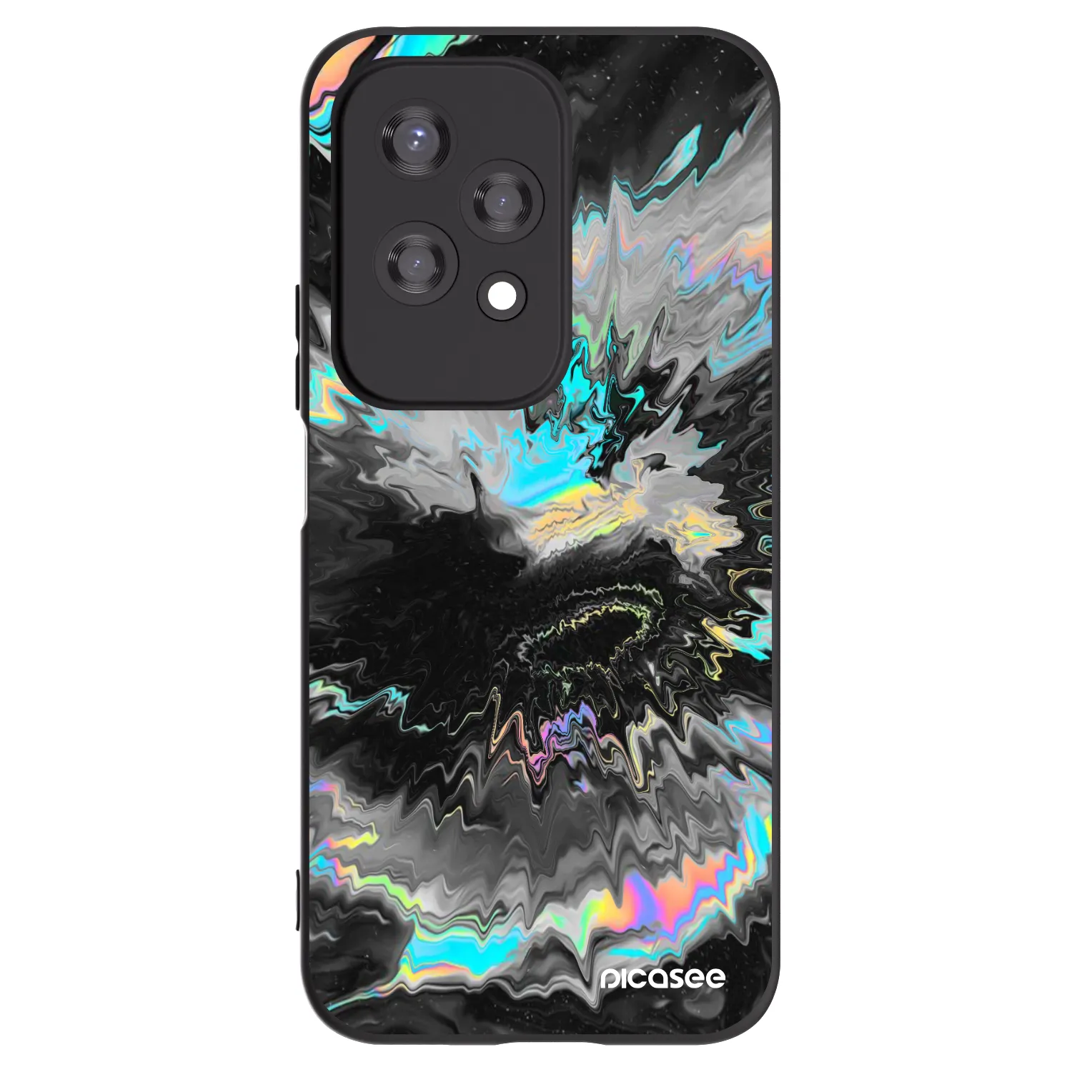 Picasee crna silikonska maskica za Honor 200 Lite - Magnetic
